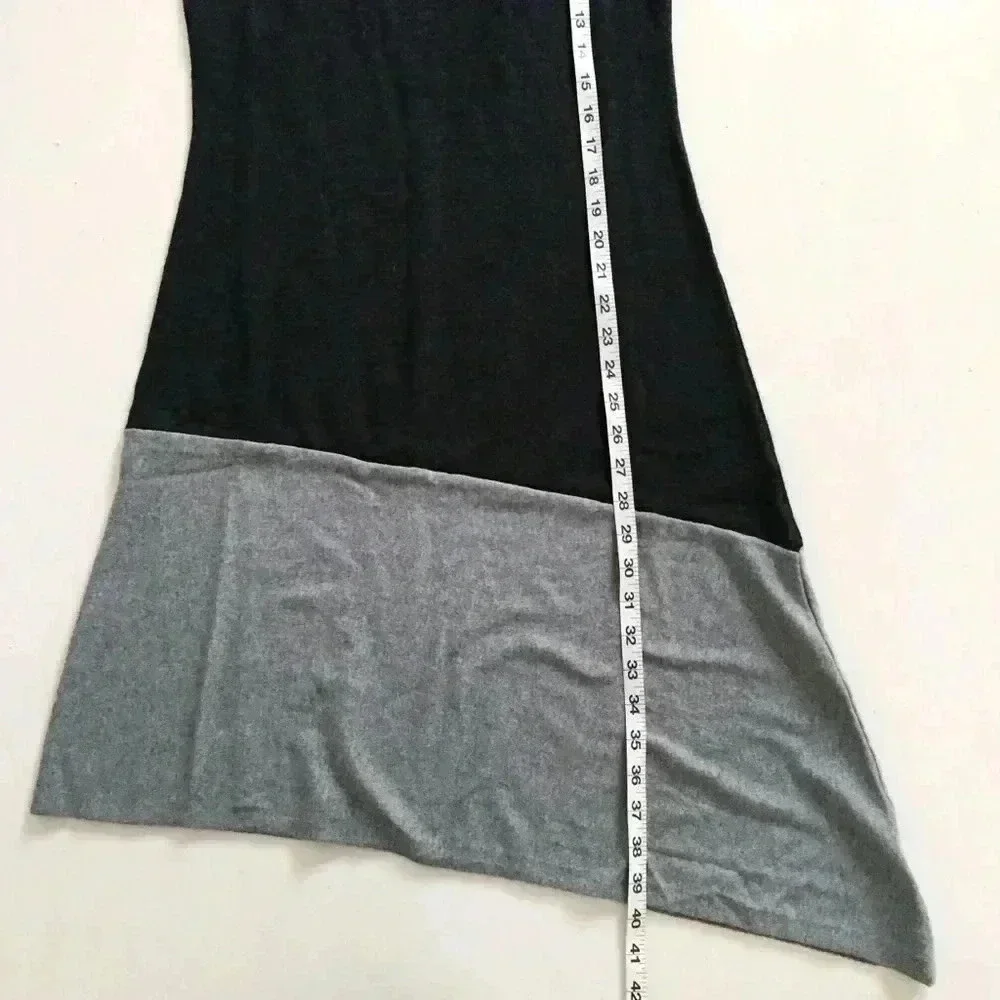 H By Halston Asymmetrical Wool Blend Dress - Picture 4 of 7